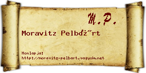 Moravitz Pelbárt névjegykártya